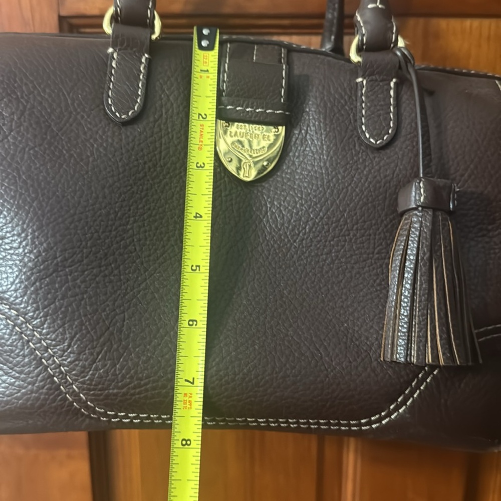 Lauren by Ralph Lauren Brown Leather Boston Bag - Great Condition - Picture 9 of 10
